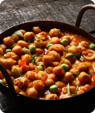 Punjabi Chickpea Curry with Vegetables