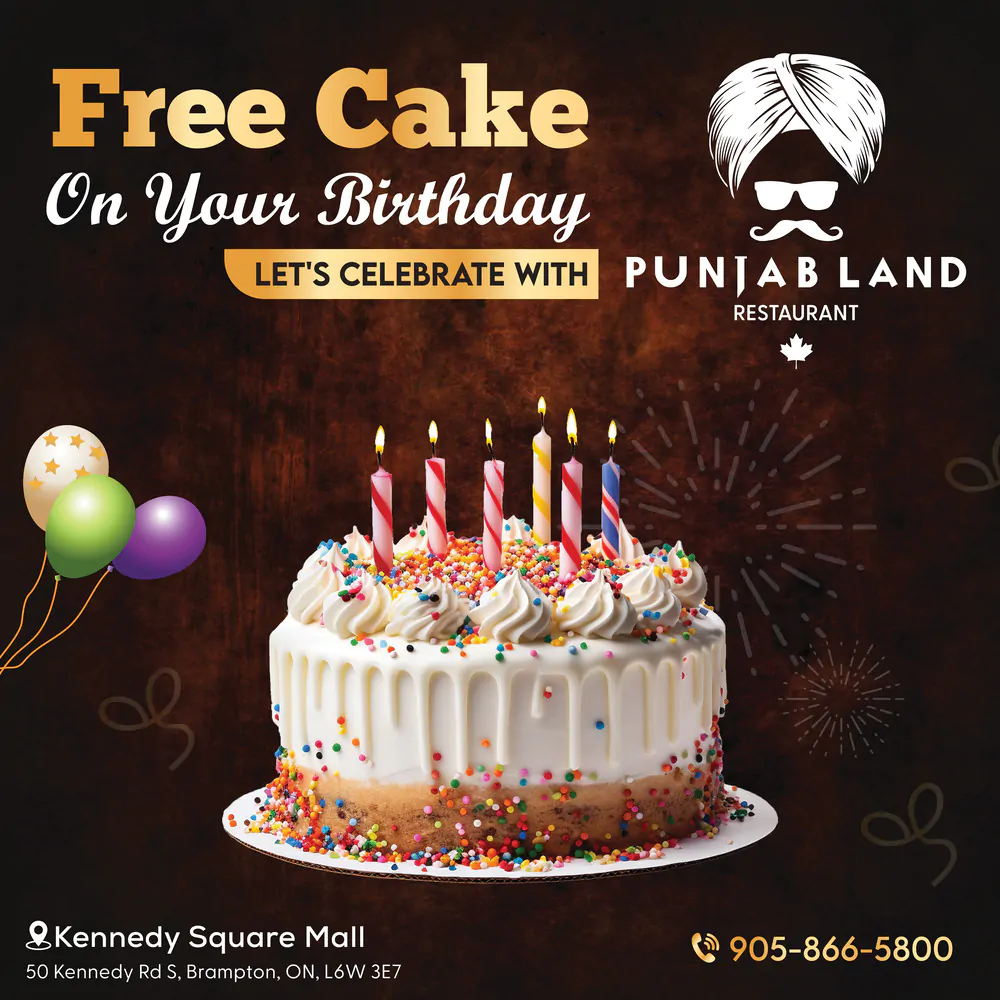 free Cake on your birthday