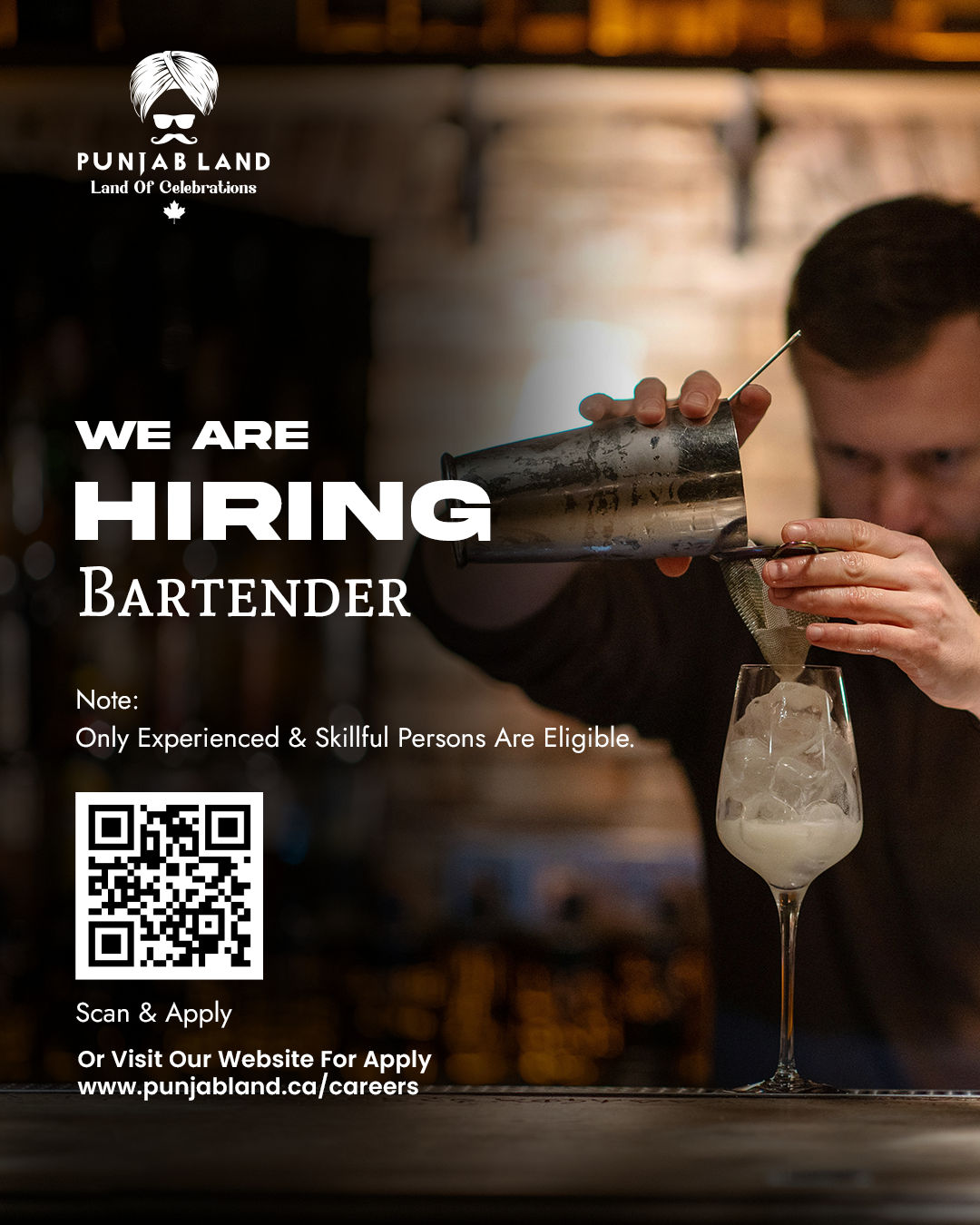 Hiring Bartender
