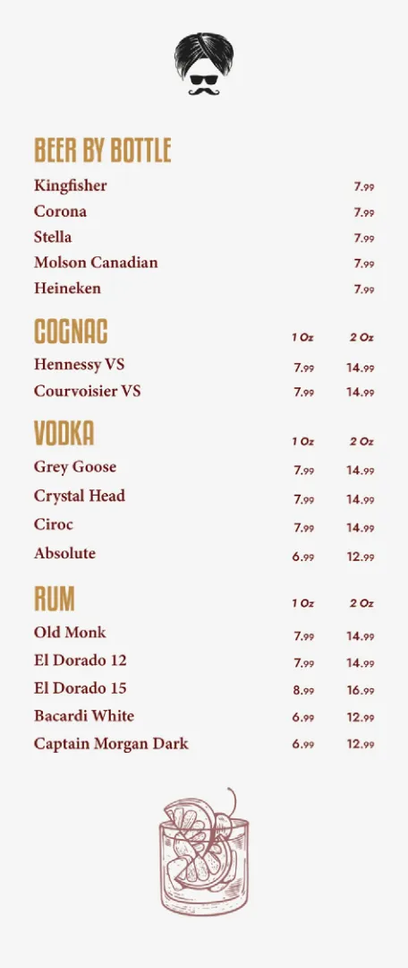 punjabland brampton drinks menu